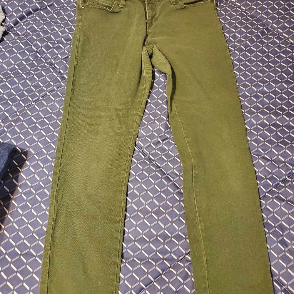 Green jeans